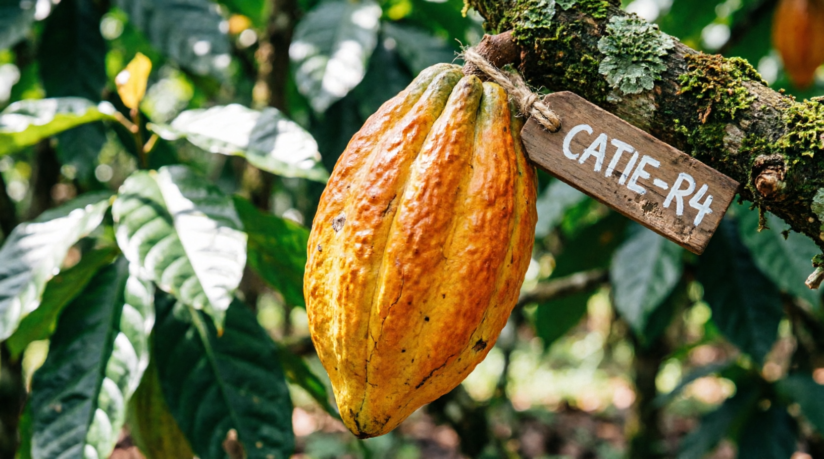 Mazorca de cacao, clon CATIE R4