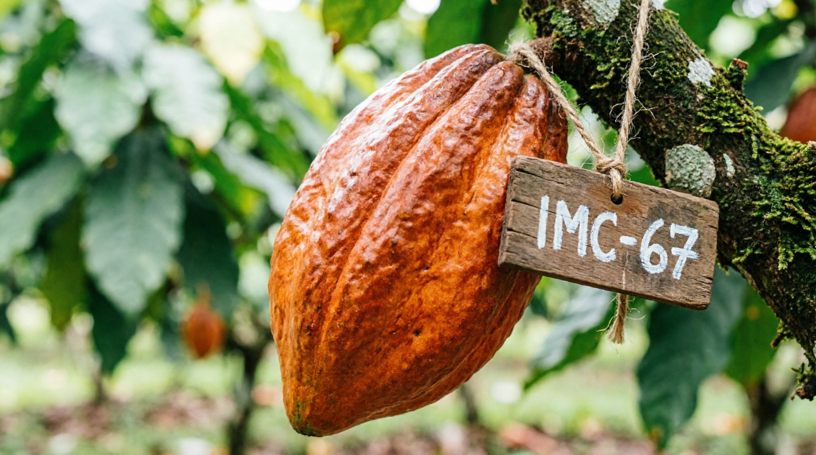 Mazorca de cacao, clon IMC-67